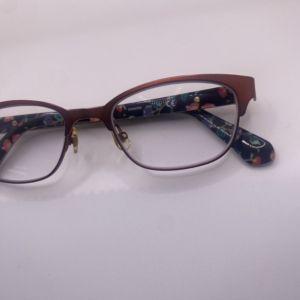 Kate Spade Eyeglasses Women FRAME ONLY Diandra 49-17-140 Burgundy Havana 752 - Picture 3 of 16